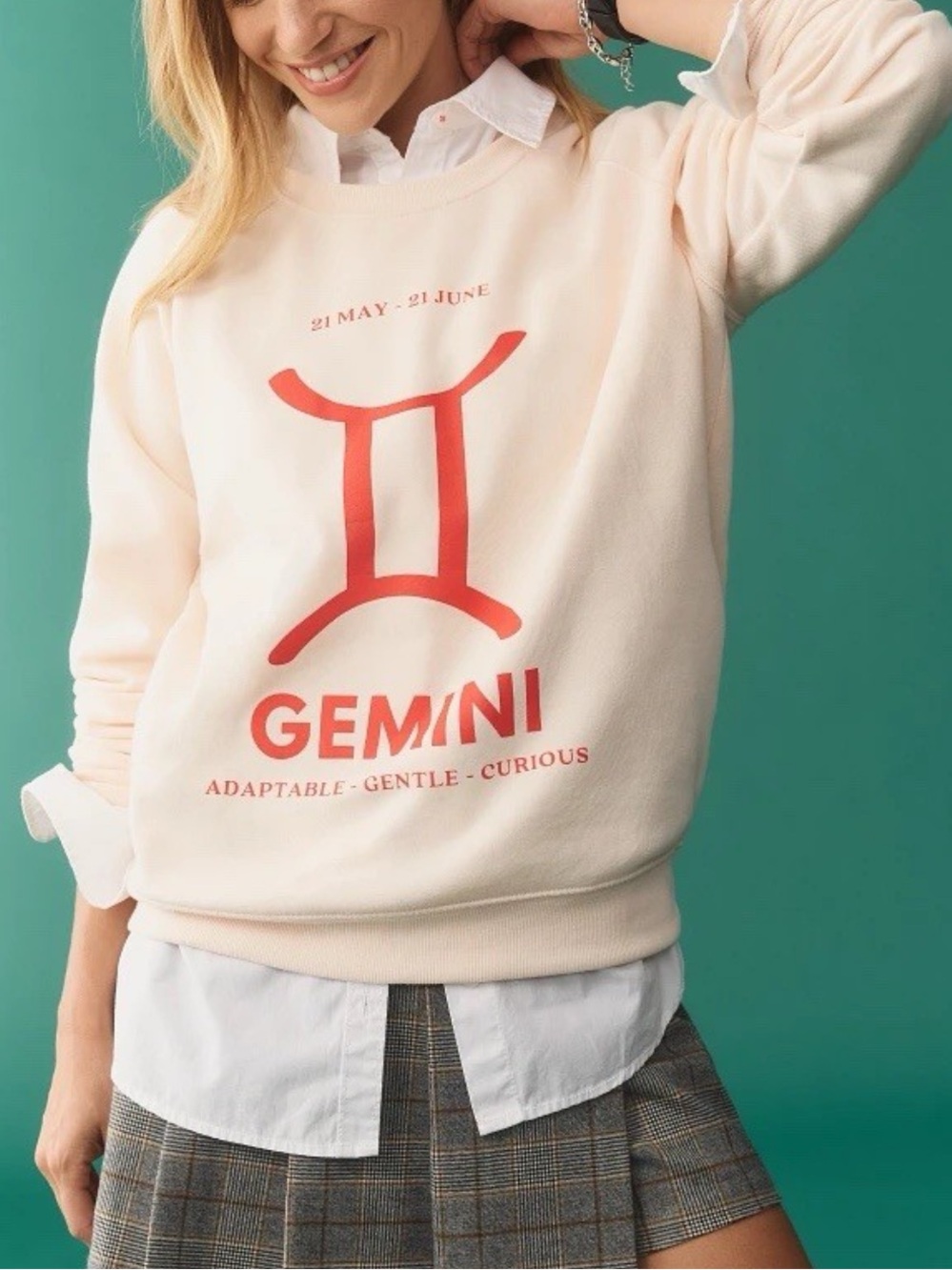 Anthropologie Pale Pink Crewneck Sweatshirt